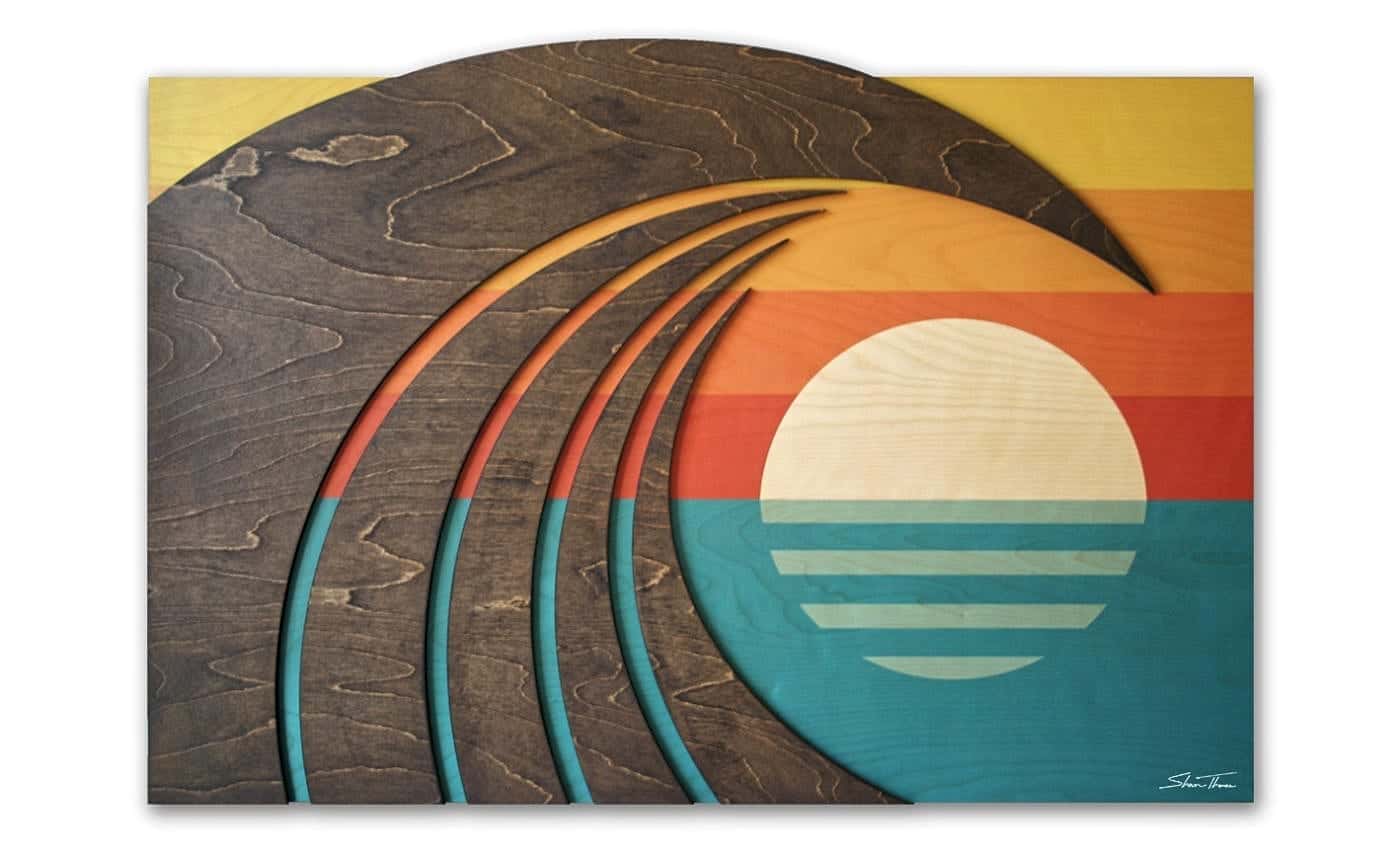 Hawaiian Art - Wave artist Shaun Thomas - Laguna Beach Gallery - ocean gallery