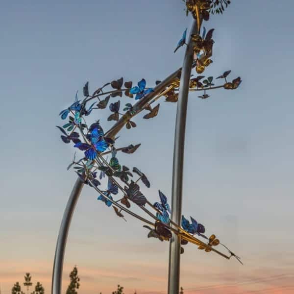 Outdoor metal Butterfly Sculpture, Butterfly statue