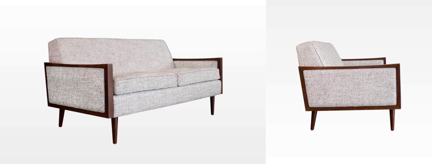 Tyler Loveseat | The Thomas Collection California mid century loveseat, mcm daybed
