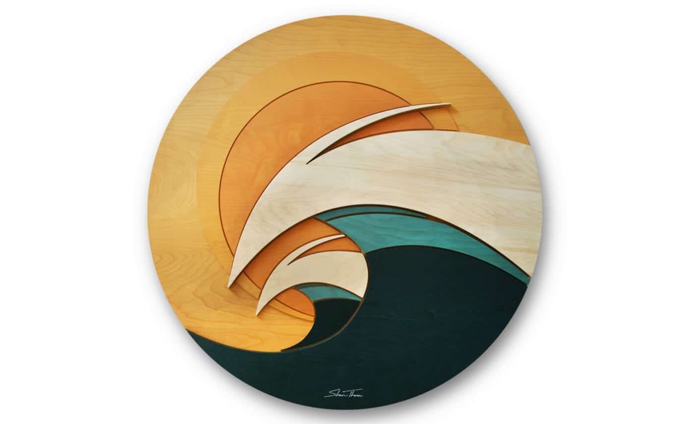 ocean gallery - wood wave sculpture - Ocean sculptures