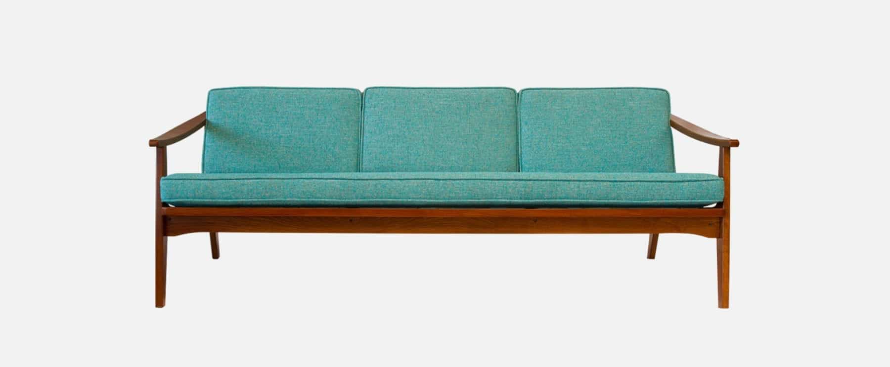 Scandinavian sofa, affordable mid century modern furniture