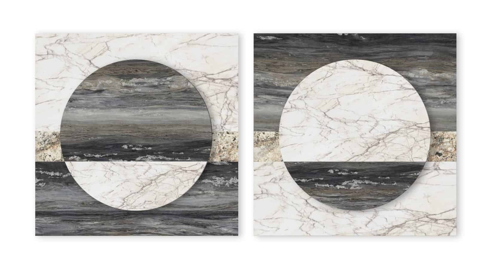 Sun & Moon - Black Fusion Contemporary Sculpture - Ocean gallery