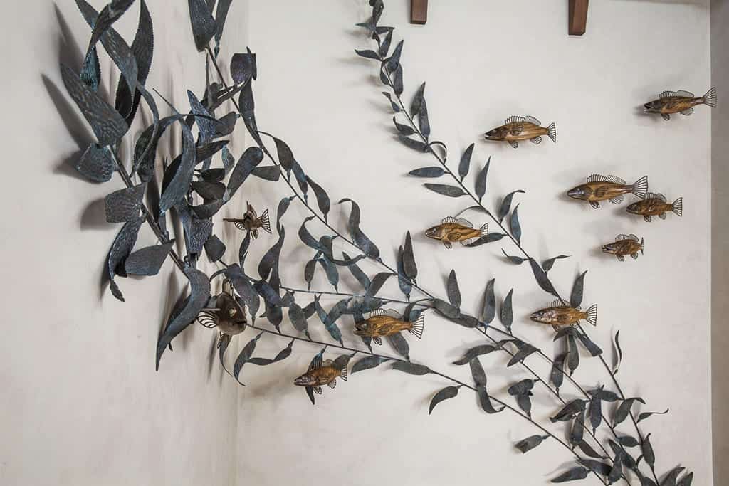 La Jolla Artwork Installation - Sealife Sculpture - coastal wildlife sculptures