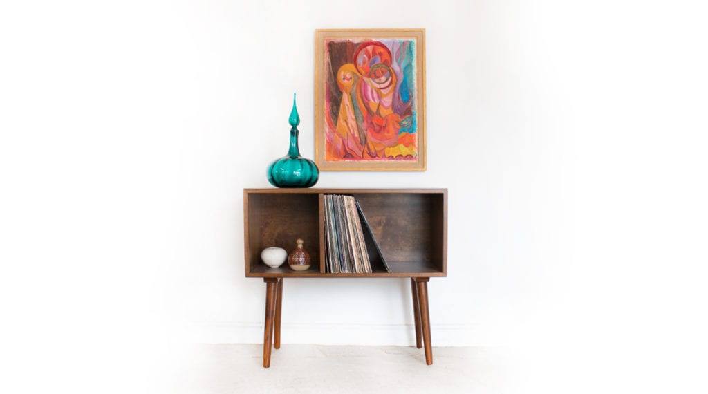 affordable mid century modern furniture, mcm console table, vintage console table