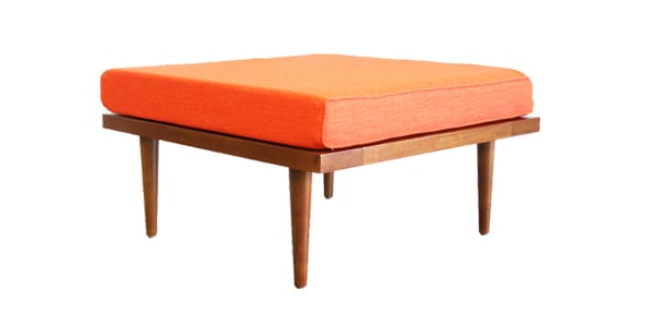 affordable mid century modern furniture, vintage ottoman, mid century modern ottoman