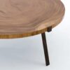 Circular Wood Slab Coffee Table