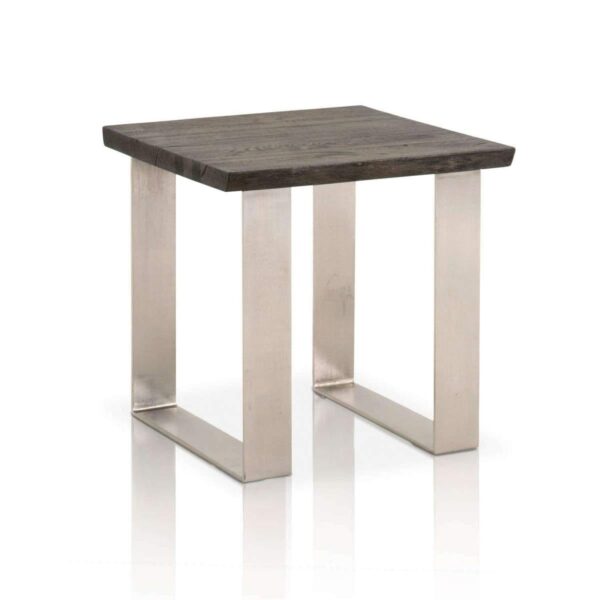 Oak Table - Contemporary Furniture - Brushed Nickel