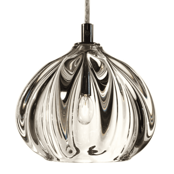 Thick Clear Barnacle Urchin Pendant