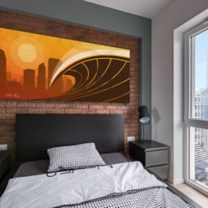 cityscape wall art,