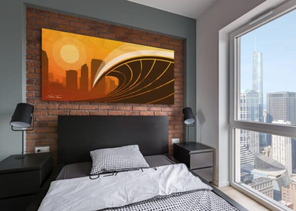 cityscape wall art,