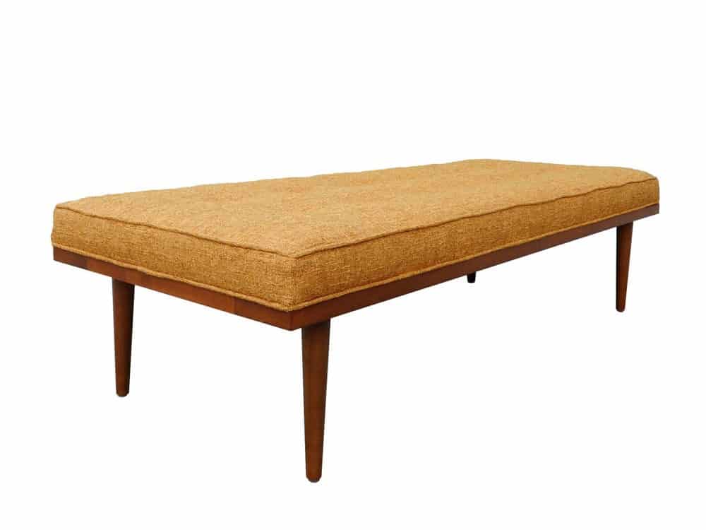 mcm bench, vintage bench, mid century modern bench