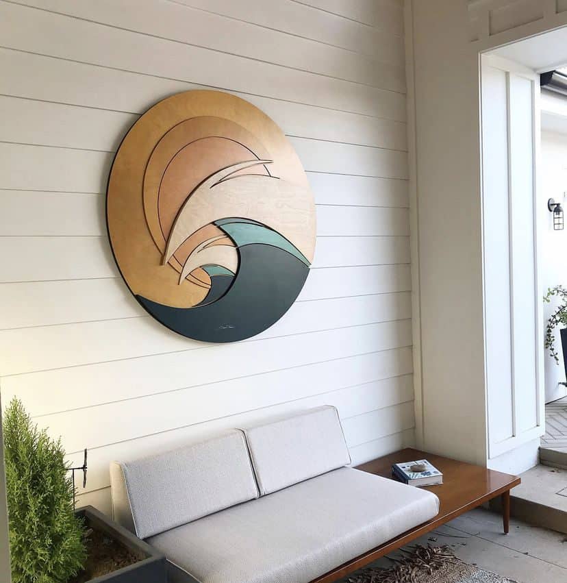 3D Wave Sculpture | Newport Beach Art Installation 3d Wave Sculpture, Shaun Thomas